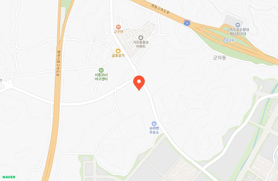 시흥거모지구 S-1블록 위치 지도